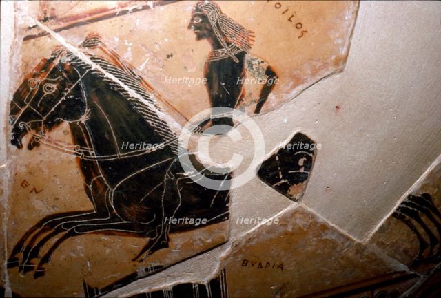 Horse Rider Detail from the Francois Vase, c6th century BC. Artists: Ergotimos, Kleitias.
