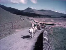 Horse riders, Rhyd-ddu, Wales, c1955. Creator: Arthur Charles Kirby Ware