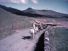 Horse riders, Rhyd-ddu, Wales, c1955. Creator: Arthur Charles Kirby Ware