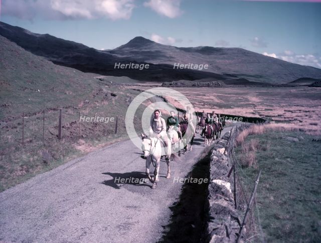 Horse riders, Rhyd-ddu, Wales, c1955. Creator: Arthur Charles Kirby Ware.