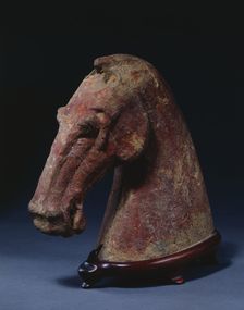 Horse's Head, 206 BC-AD 220. Creator: Unknown
