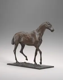Horse Walking, original wax possibly early 1870s, cast c. 1920/1921. Creator: Edgar Degas
