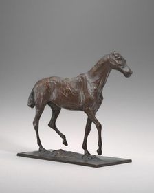 Horse Walking, original wax possibly early 1870s, cast c. 1920/1921. Creator: Edgar Degas