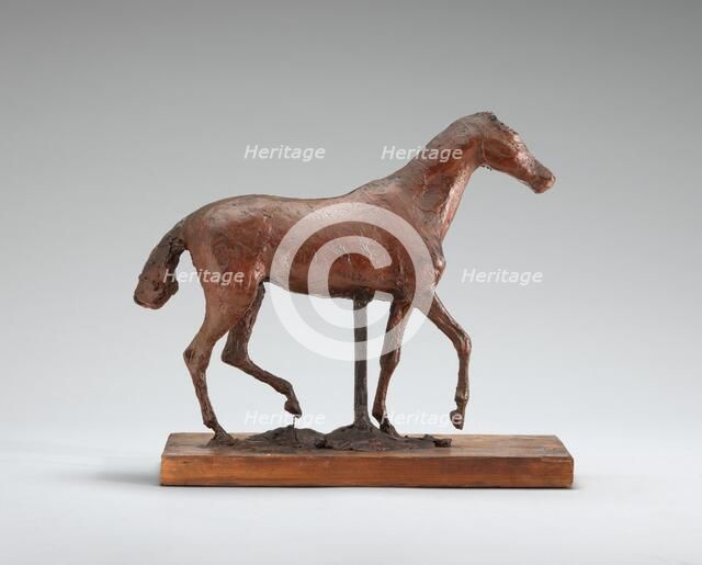 Horse Walking, possibly early 1870s. Creator: Edgar Degas.