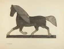 Horse Weather Vane, 1935/1942. Creator: Nicholas Acampora