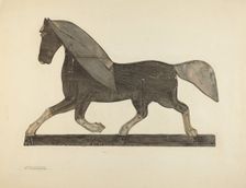 Horse Weather Vane, 1935/1942. Creator: Nicholas Acampora