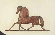 Horse Weather Vane, 1935/1942. Creator: Dolores Haupt