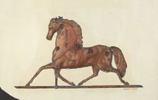Horse Weather Vane, 1935/1942. Creator: Dolores Haupt