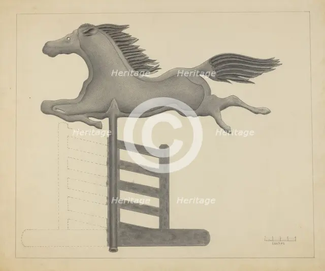 Horse Weather Vane, 1935/1942. Creator: Filippo Porreca.