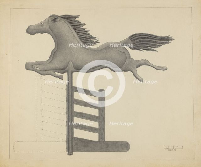 Horse Weather Vane, 1935/1942. Creator: Filippo Porreca.