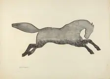 Horse Weather Vane, 1935/1942. Creator: Joseph Rothenberg