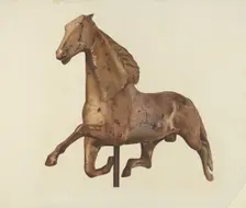 Horse Weather Vane, 1935/1942. Creator: Unknown