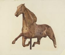 Horse Weather Vane, 1935/1942. Creator: Unknown