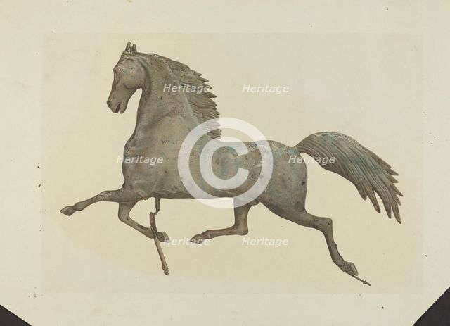 Horse Weather Vane, 1935/1942. Creator: Unknown.
