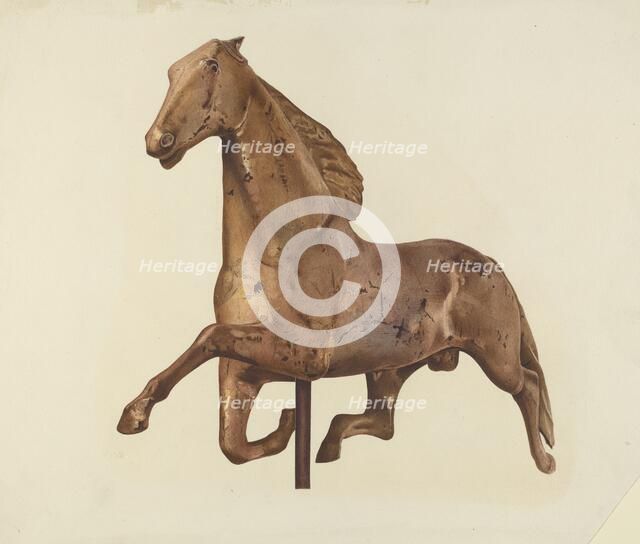 Horse Weather Vane, 1935/1942. Creator: Unknown.
