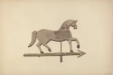 Horse Weather Vane, 1939. Creator: Robert Barton