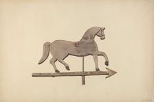 Horse Weather Vane, 1939. Creator: Robert Barton