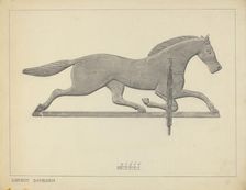 Horse Weather Vane, c. 1937. Creator: Gordon Sanborn