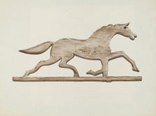 Horse Weather Vane, c. 1938. Creator: Lloyd Broome