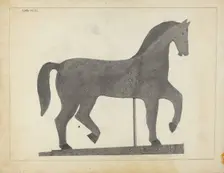 Horse Weather Vane, c. 1939. Creator: Carl Weiss
