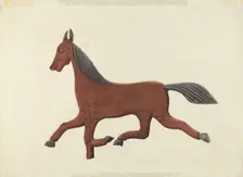 Horse Weather Vane, probably 1938. Creator: Lloyd Broome