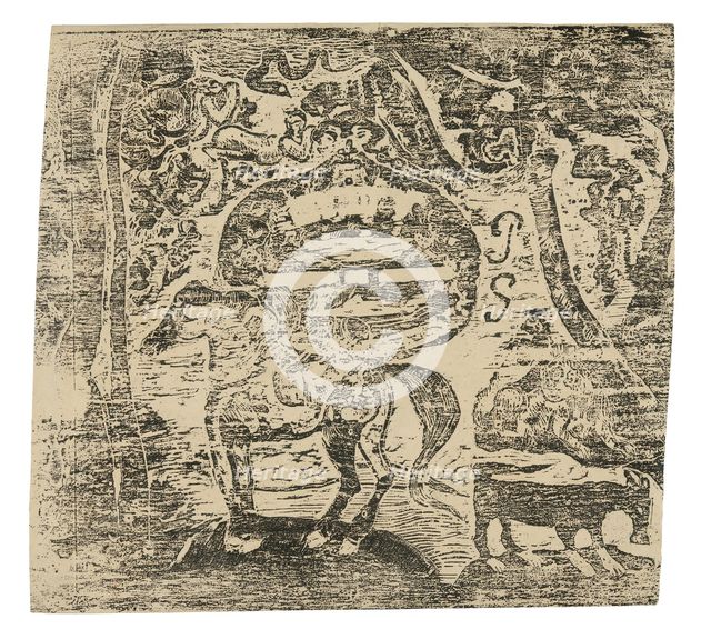 Horse, with Other Animals and Ornaments, 1899/1900. Creator: Paul Gauguin.
