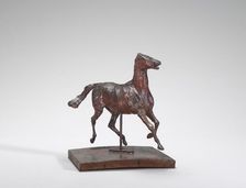 Horse Trotting, the Feet Not Touching the Ground, 1870s. Creator: Edgar Degas