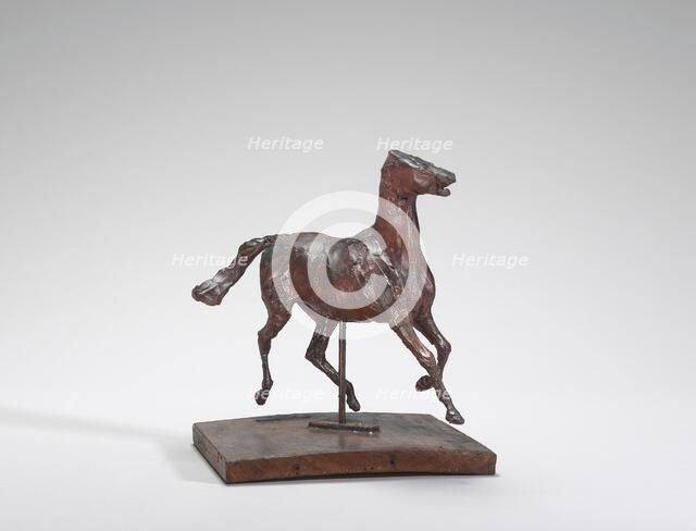 Horse Trotting, the Feet Not Touching the Ground, 1870s. Creator: Edgar Degas.