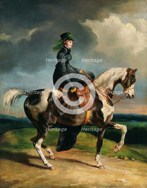 Horsewoman, 1820 or later. Creator: Theodore Gericault.