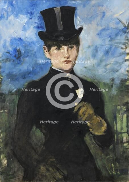 Horsewoman, Full-Face (L'Amazone), 1882. Creator: Edouard Manet.
