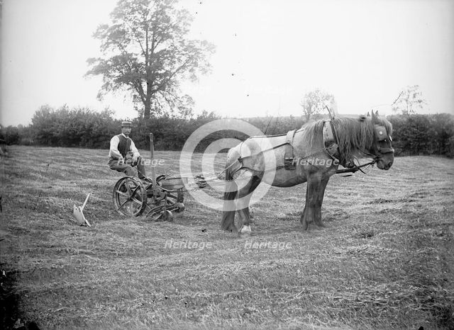 Horsedrawn agricultural machinery near Hellidon, Northamptonshire, c1873-c1923. Artist: Alfred Newton & Sons
