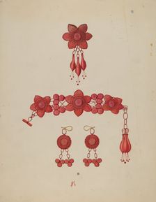 Horsehair Jewelry, c. 1937. Creator: William High