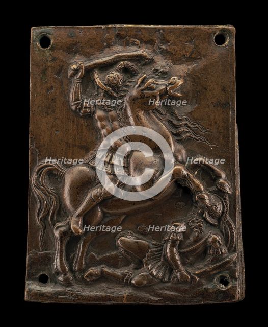 Horseman and Foot-Soldier. Creator: Andrea Briosco.