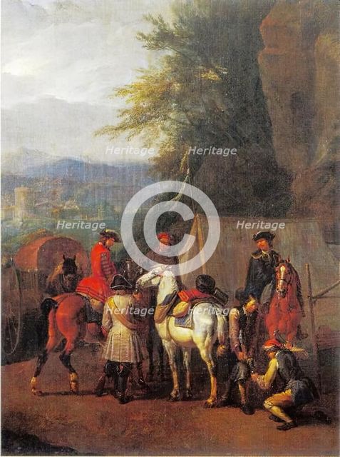 Horseman at Rest, 1705. Creator: Pieter van Bloemen.
