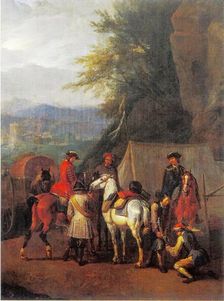 Horseman at Rest, 1705. Creator: Pieter van Bloemen