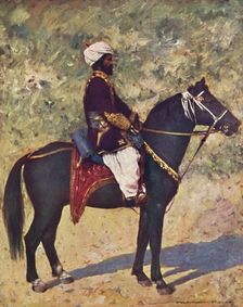 Horseman at the Bombay Camp 1903. Artist: Mortimer L Menpes
