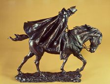 Horseman in a Storm, c. 1880-1885/cast after 1891. Creator: Jean Louis Ernest Meissonier
