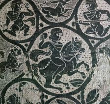 Horseman on a coptic textile, 3rd century