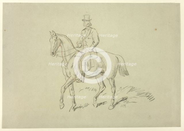 Horseman, n.d. Creator: Hablot Knight Browne.