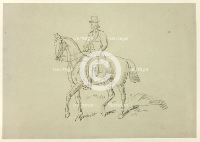 Horseman, n.d. Creator: Hablot Knight Browne.
