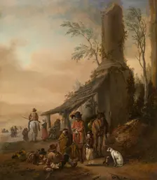 Horseman's Stop. Creator: Philip Wouverman