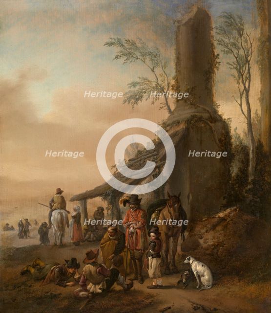 Horseman's Stop. Creator: Philip Wouverman.
