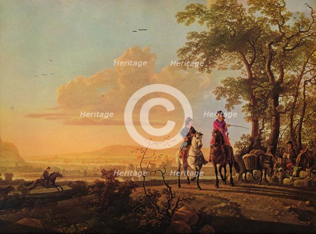 'Horsemen and Herdsmen with Cattle', 1655-1660. Artist: Aelbert Cuyp.