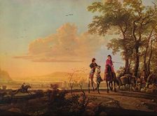 Horsemen and Herdsmen with Cattle 1655-1660. Artist: Aelbert Cuyp