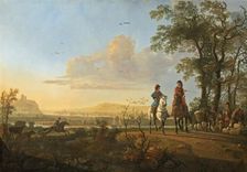Horsemen and Herdsmen with Cattle, 1655/1660. Creator: Aelbert Cuyp