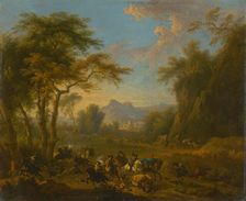 Horsemen attacking travellers, after 1700. Creator: Jan van Huchtenburgh