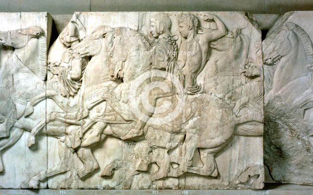 Horsemen from the Parthenon frieze, 438-432 BC. Artist: Unknown