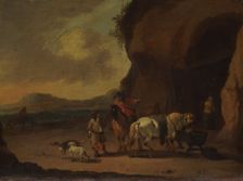 Horsemen Halted on a Mountain Pass, c.1670. Creator: Peeter Bout