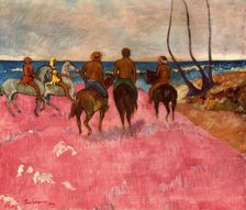 Horsemen on the Shore 1902, (1937). Creator: Paul Gauguin