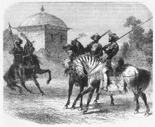 Horsemen of the Guicowar's Bodyguard at Baroda c1891. Creator: James Grant